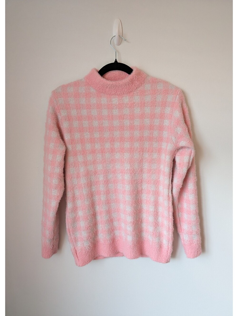 LeMaire Vintage Y2K Pink and Silver Knitted Sweater Size Small sparkle luxury